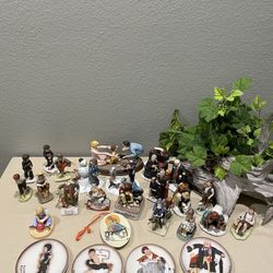 Norman Rockwell Large Figurine Collection