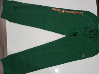 LRG  dark  green carrot collab sweats