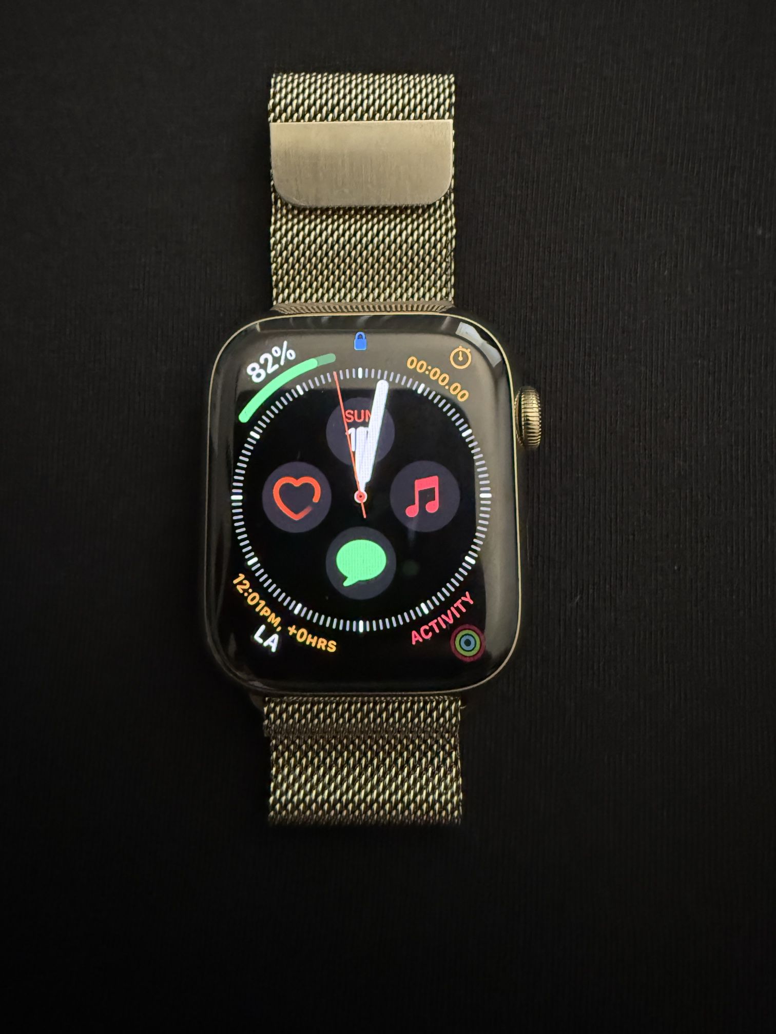 Apple Watch Series 7 Gold Stainless Steel 45mm