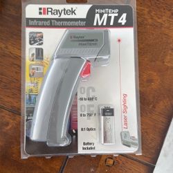  termómetro infrarrojo modelo MiniTemp MT4, marca Raytek.