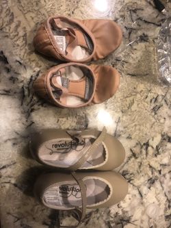 2 Ballet and Tap Shoes for 3-4year old