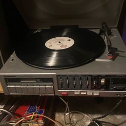 Panasonic SG-V400 Stereo Cassette Turntable AM/FM VTG Music System Tested