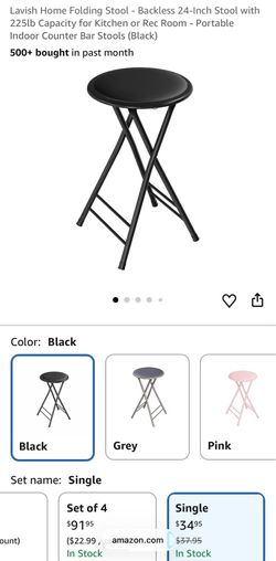 Lavish Home Folding Barstools