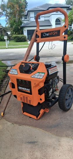 Generac 4 speed Gas Pressure Washer 3100psi adjustable down to 2000psi car wash driveway portable boat rv roof driveway chairs surface cleaner