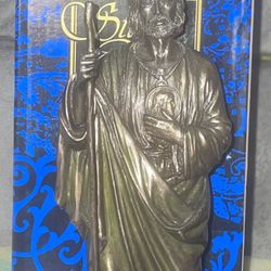 Saint Jude Cold Cast Decorative Figurine, Bronze Color
