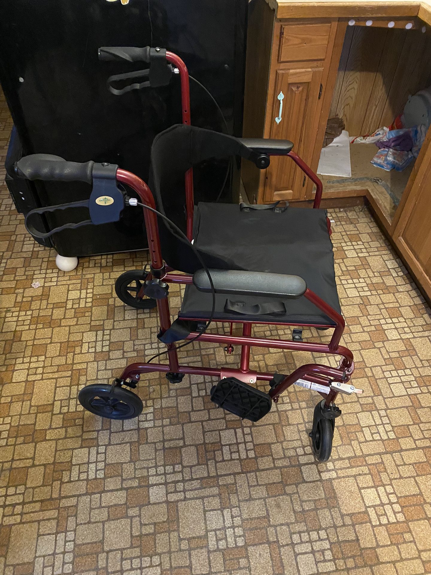 Medline Rollator Transport Chair Barely Used