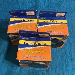 3 boxes  Brand new on box suction tie downs