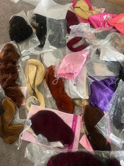 20 Human Hair Wigs for Aspiring Sellers – Various Colors, Textures & Lengths, Price Negotiable