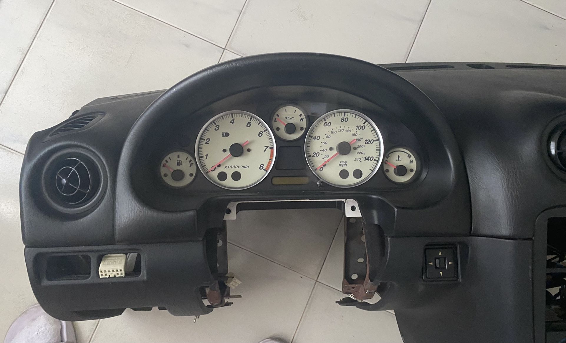 Miata  Cluster Gauges And Cluster Hood Nb1 Nb2