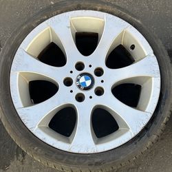 Set of 4 BMW 335i wheels 18” staggered OEM rims Wheels tires 328i 325i 330i