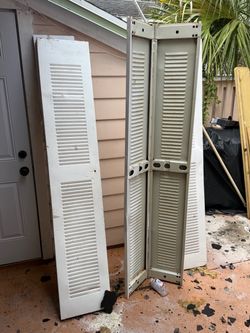 $10 each metal closet/pantry doors. 2 36X 80, 2 24X 80