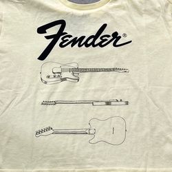 Fender Preowned Medium Cropped T-shirt