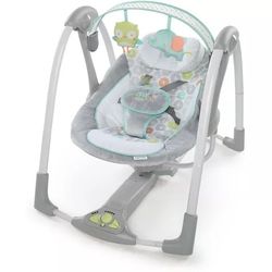 Ingenuity Swing 'n Go Portable 5-Speed Baby Swing with Nature Sounds 0-9mo *NEW*