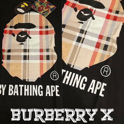 Burberry x bape tee