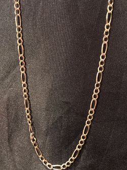 14k solid gold Italy fígaro chain grams: 4.3