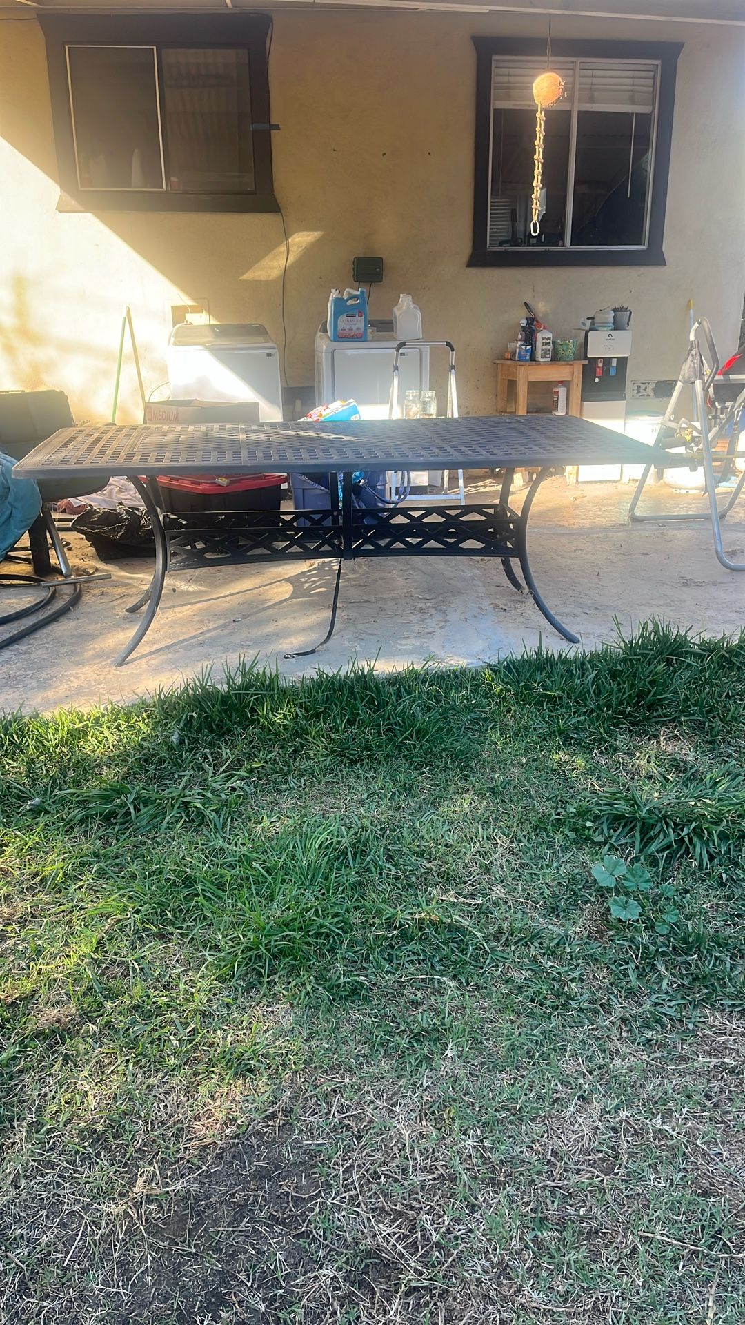 Rod iron table super nice for outdoors for sale