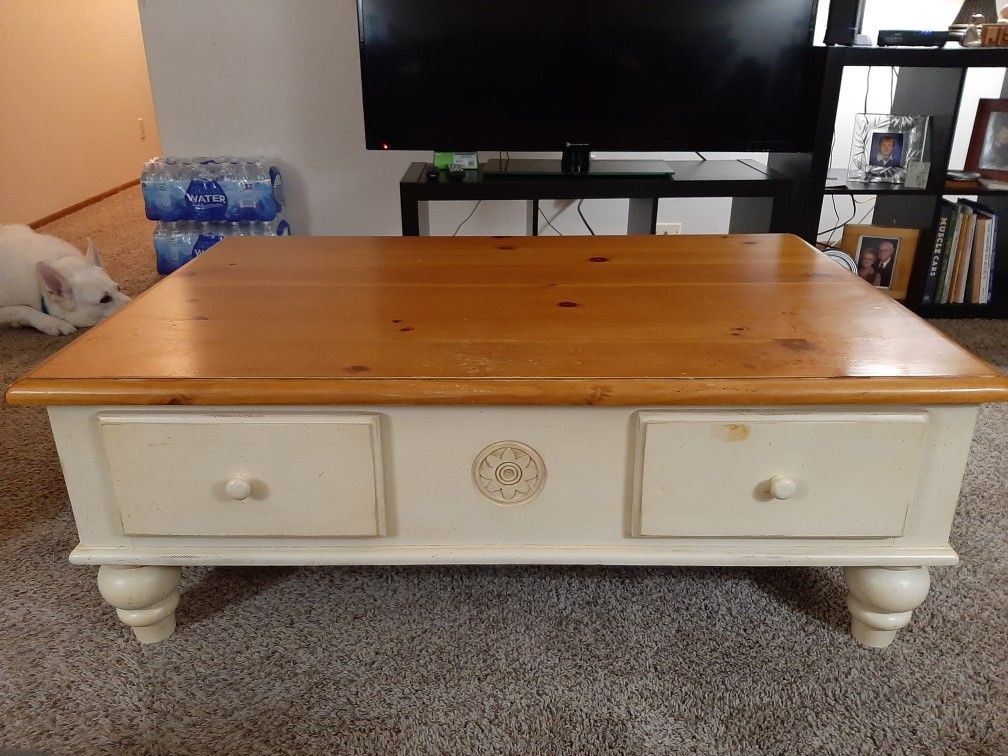 Solid Mahogany/Pine Coffee Table 