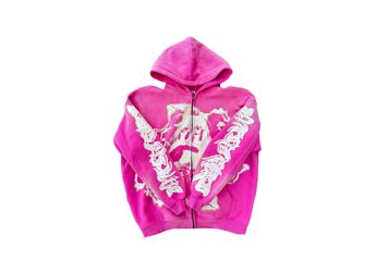 MF GLOW IN THE DARK ZIP UP (HOT PINK)
