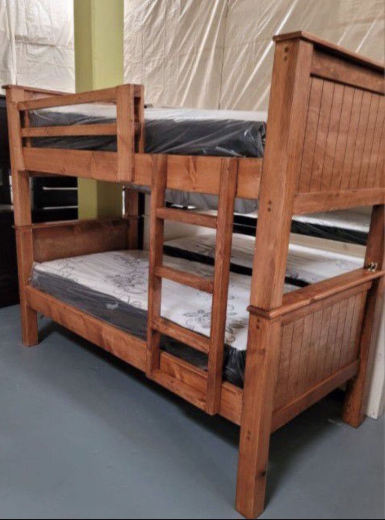 Twin-Twin Bunk Bed With Mattress Included