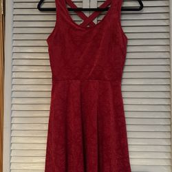 Candie's red velvet dress size S