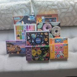 Puzzle Set - 11 Puzzles - 100, 250, 300, & 500 Pieces