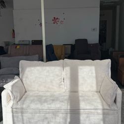 🔥Special Discount 🔥59.5"Corduroy 3-in-1 Pull Out Couch Convertible Sofa Bed with USB Type C Ports Side Pocket Modern Loveseat Sleeper for Apartment 