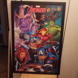 Framed Avengers Picture