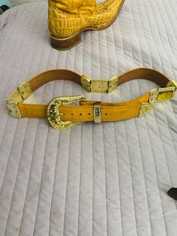 cowboy boots and belt