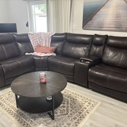 Couch Recliner With Dining Room With 6 Chairs And A Leaf