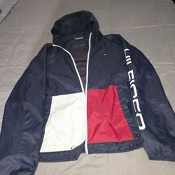 Medium Tommy Hillfiger Navy Blue Windbreaker Jacket