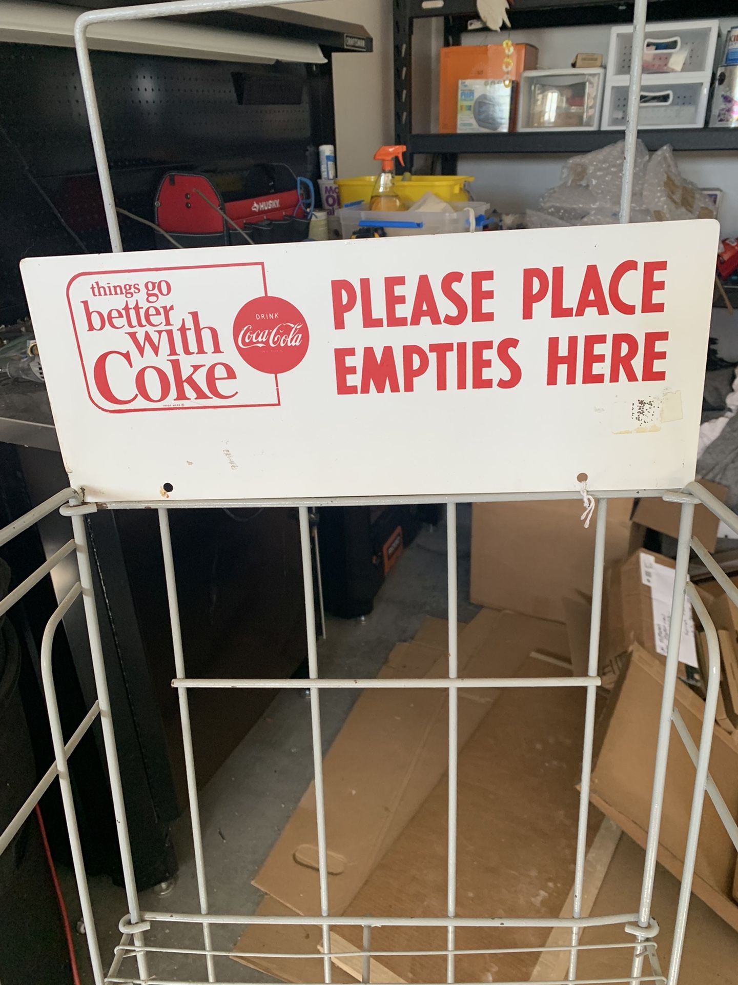 1960s Coca Cola Coke Bottle Rack