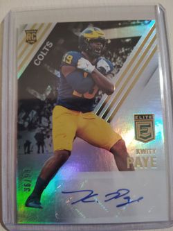 Kitty paye football autograph sports cards