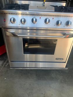 NXR Stainless Steel Gas Range with Griddle