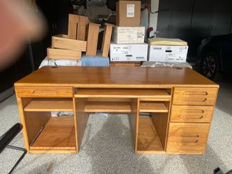 Solid Oak 6’ Desk