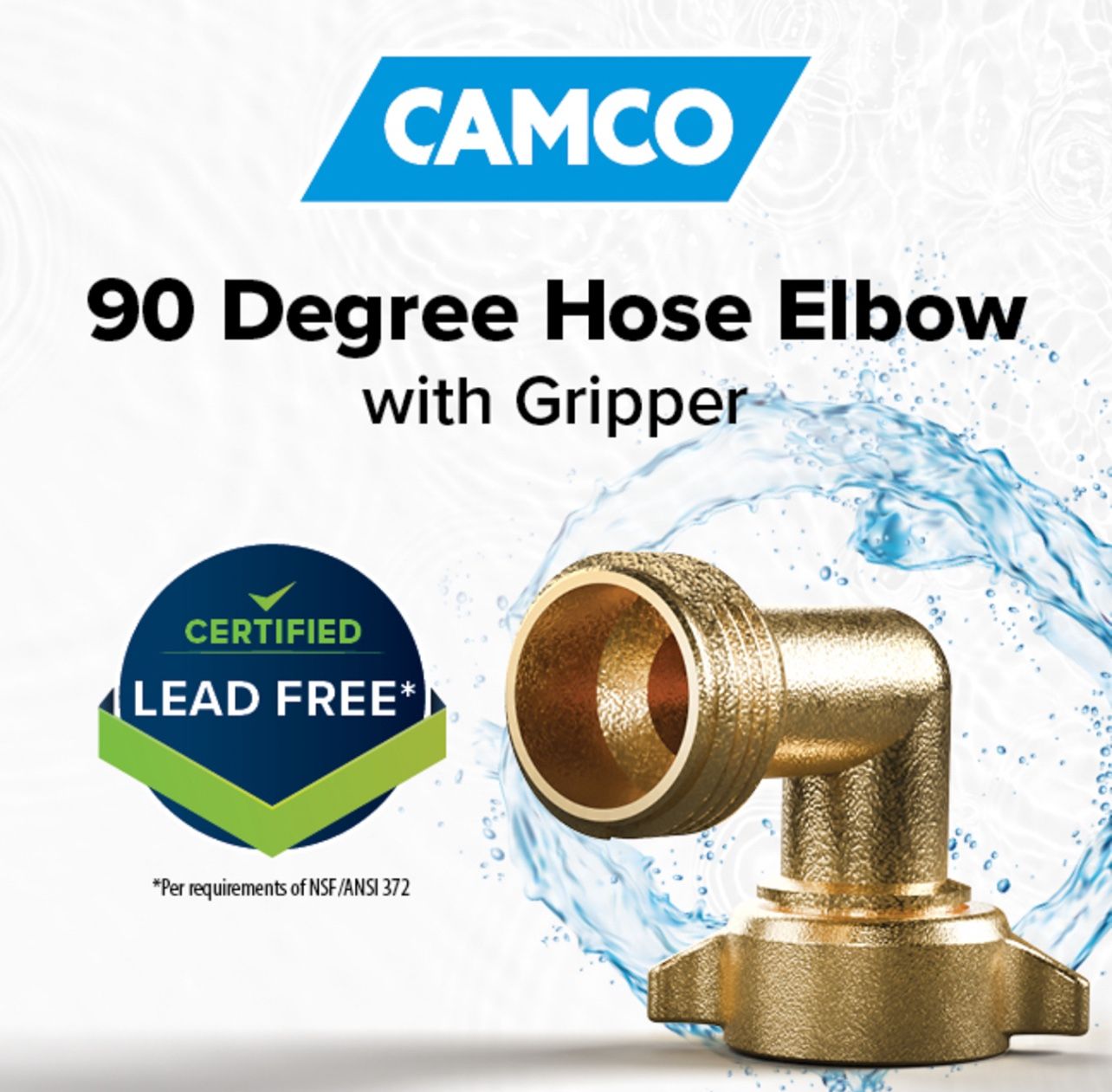 Camco RV Water 90-Degree Hose Elbow (4-pack)