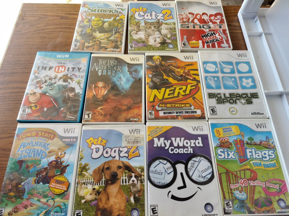 Wii Video Game Lot 