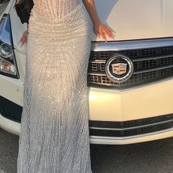 Prom dress silver