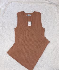 Free People Ribbed Set