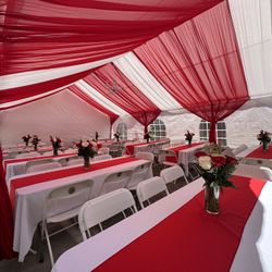 Tents, Drapping, Tables & Chairs 