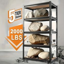 One 2000 lbs Kitchen Storage Rack- Heavy Duty Garage Shelves