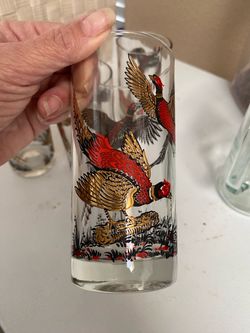 Vintage Gold Trimmed Glasses