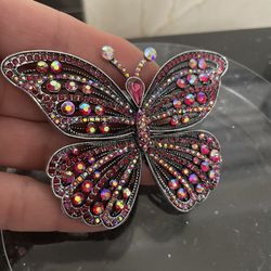 Vintage Large Butterfly Brooch