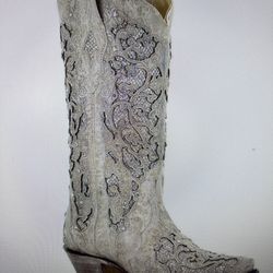 White Bling Cowgirl Boots