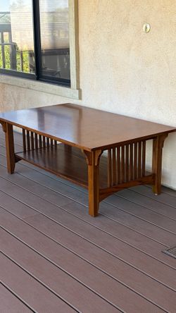 Mission Style Solid Wood Coffee Table