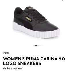 WOMEN'S PUMA CARINA 2.0 LOGO SNEAKERS