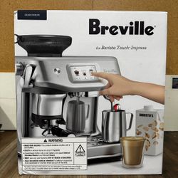 Breville Barista Touch Impress Espresso Machine BES881DBL.  
