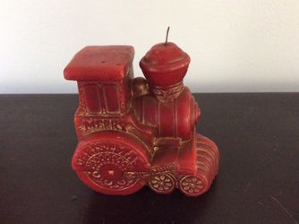 Vintage Hallmark train candle