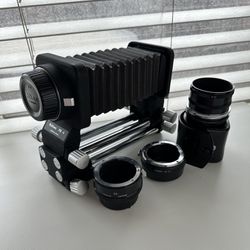 Nikon PB-4 Bellows Macro, M2 Extension Tube, K1-5 Extension Rings, Fotasy Sony E-mount Adapter