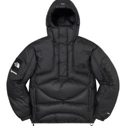 Supreme / The North Face  800-Fill Half Zip Hooded Pullover - Sz M Black