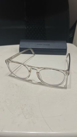 Warby Parker Haskell glasses clear lens